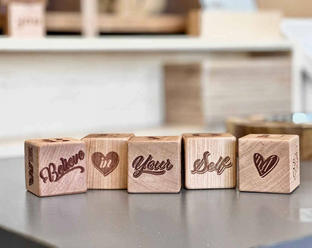 Personalized Block Laser Engraved Block