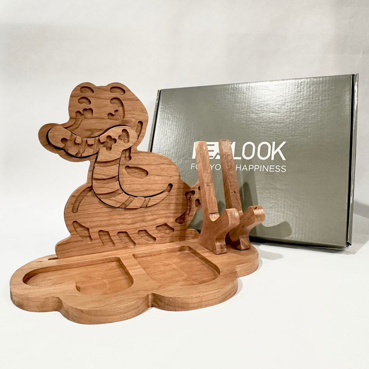New Look Art Snake Phone Holder Organizer Docking Station Custom Nightstand Dock Caddy Zodiac Animals Charging Station Accessories Stand