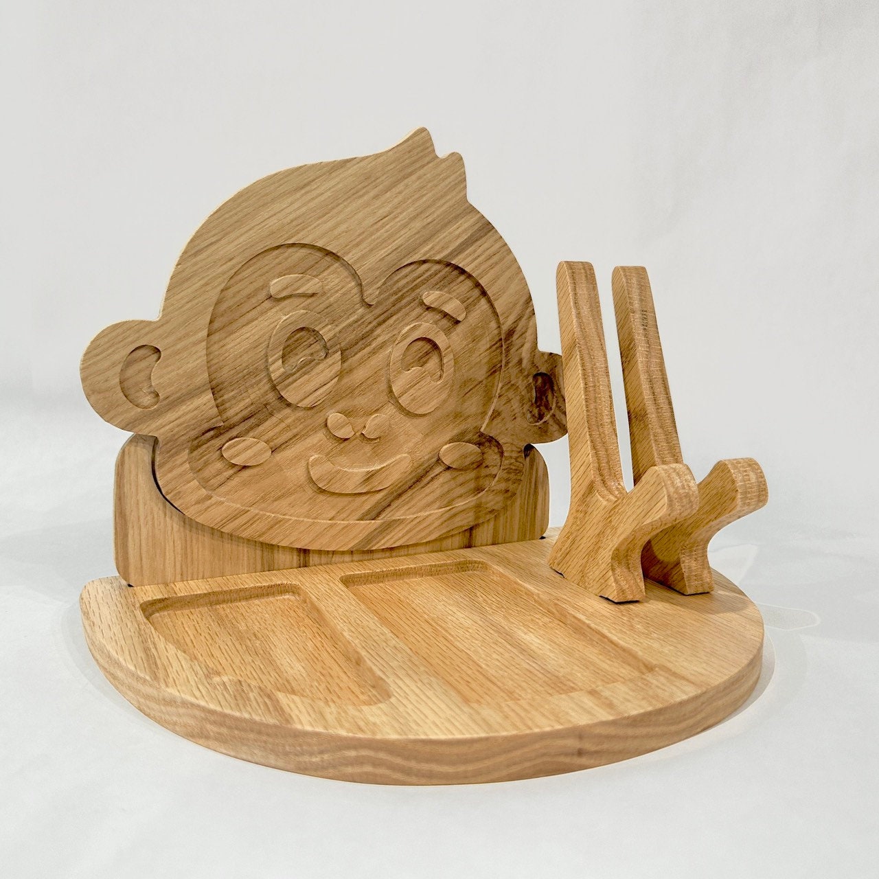 New Look Art Monkey Phone Holder Organizer Docking Station Custom Nightstand Dock Caddy Zodiac Animals Charging Station Accessories Stand