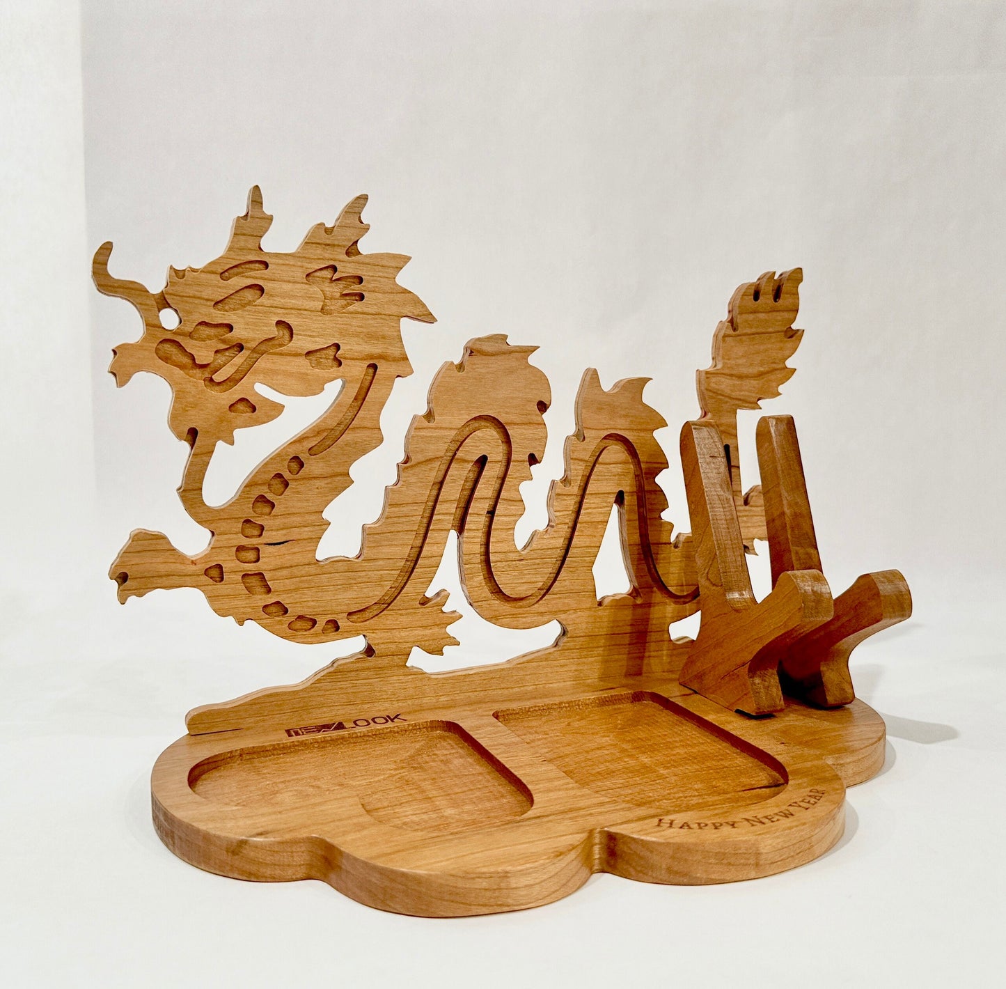 New Look Art Dragon Phone Holder Organizer Docking Station Custom Nightstand Dock Caddy Zodiac Animals Charging Station Accessories Stand