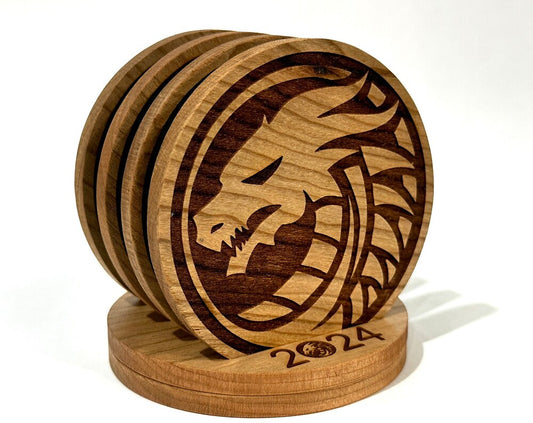 Set of 6 Dragon Coasters Set Circle