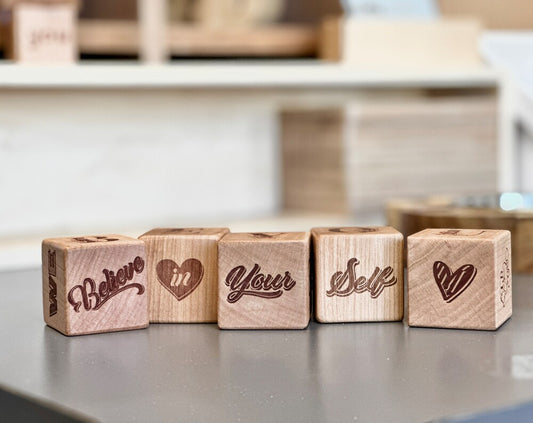 Personalized Block Laser Engraved Block